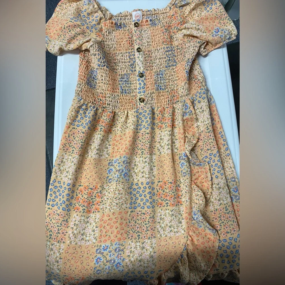 Wonder Nation Girls Floral Dress